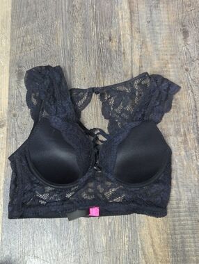 La SENZA Black Lace Racerback Padded Bralette